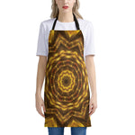 Golden Kaleidoscope Print Apron