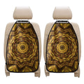Golden Kaleidoscope Print Car Seat Organizers
