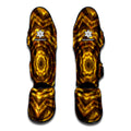 Golden Kaleidoscope Print Muay Thai Shin Guards