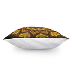 Golden Kaleidoscope Print Pillow Cover