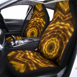 Golden Kaleidoscope Print Universal Fit Car Seat Covers