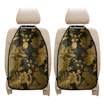 Golden Orchid Pattern Print Car Seat Organizers