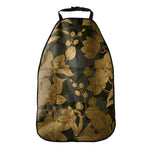 Golden Orchid Pattern Print Car Seat Organizers