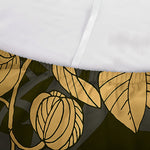 Golden Orchid Pattern Print Sofa Cover