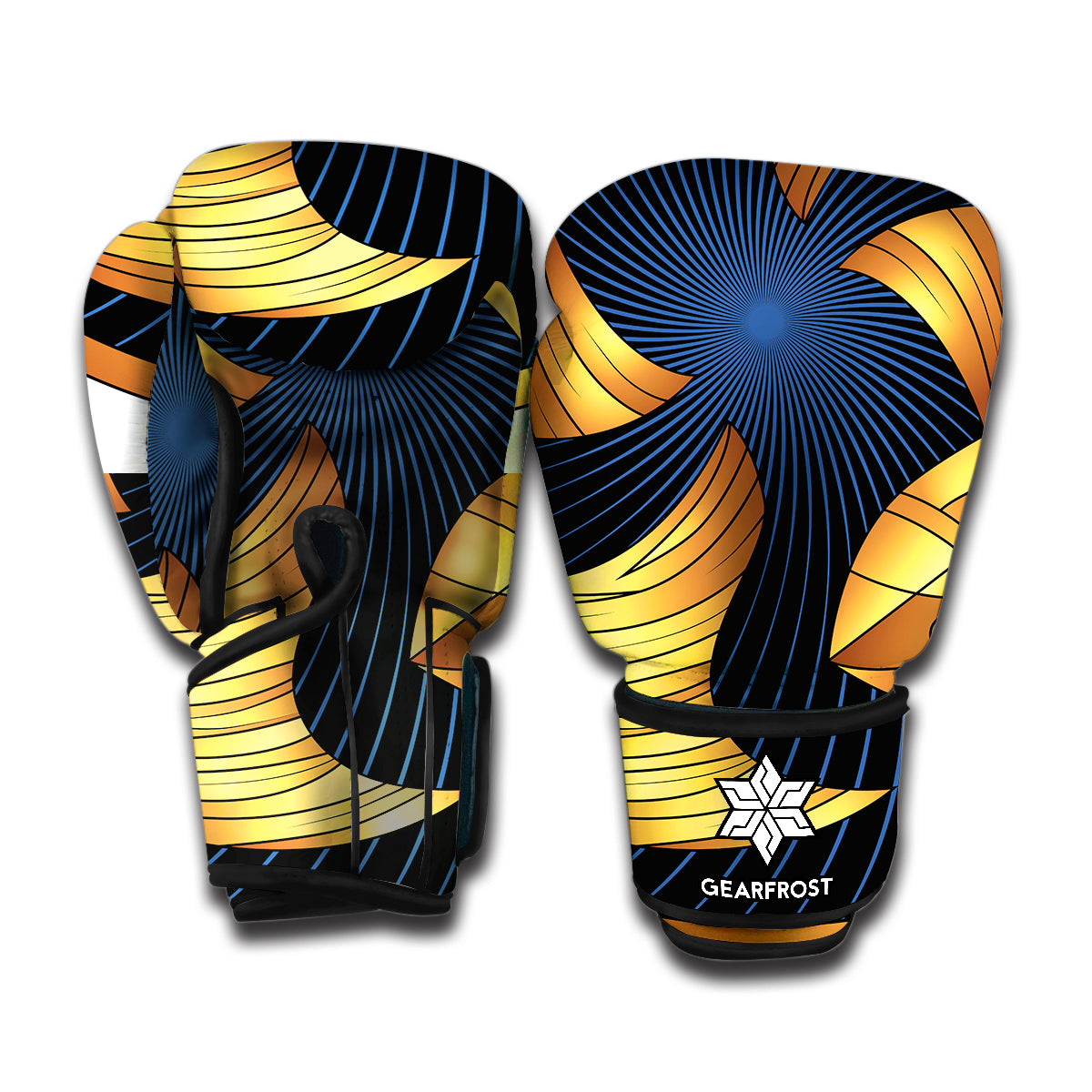 Golden Pisces Zodiac Sign Print Boxing Gloves