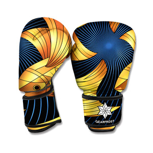 Golden Pisces Zodiac Sign Print Boxing Gloves