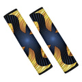 Golden Pisces Zodiac Sign Print Car Seat Belt Covers