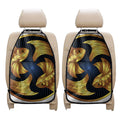 Golden Pisces Zodiac Sign Print Car Seat Organizers