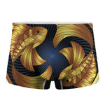 Golden Pisces Zodiac Sign Print Men's Boxer Briefs