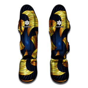 Golden Pisces Zodiac Sign Print Muay Thai Shin Guard