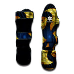 Golden Pisces Zodiac Sign Print Muay Thai Shin Guard