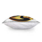 Golden Pisces Zodiac Sign Print Pillow Cover
