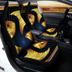 Golden Pisces Zodiac Sign Print Universal Fit Car Seat Covers