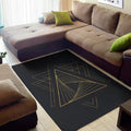 Golden Pyramid Print Floor Mat