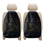 Golden Pyramid Print Car Seat Organizers