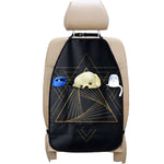 Golden Pyramid Print Car Seat Organizers