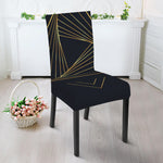 Golden Pyramid Print Dining Chair Slipcover