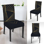 Golden Pyramid Print Dining Chair Slipcover