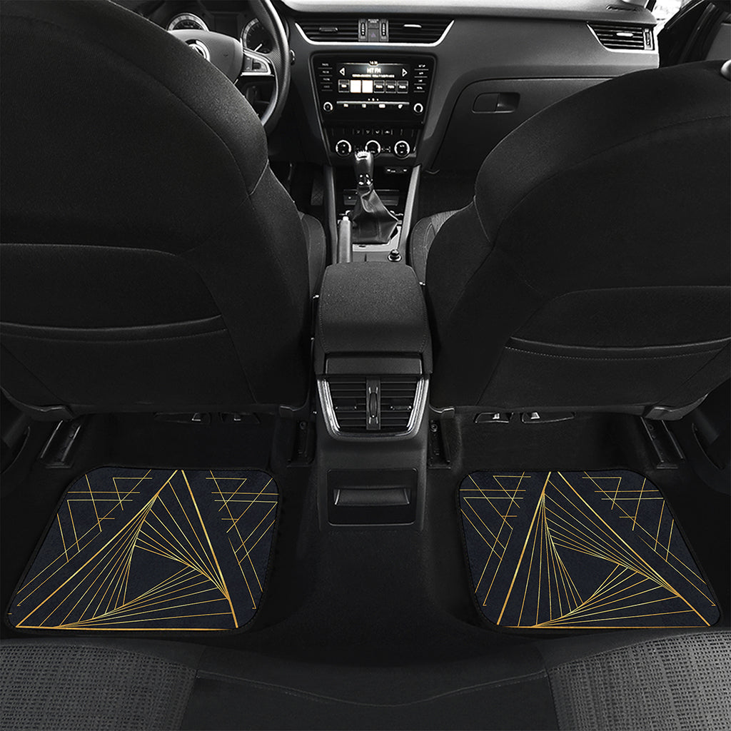 Golden Pyramid Print Front and Back Car Floor Mats