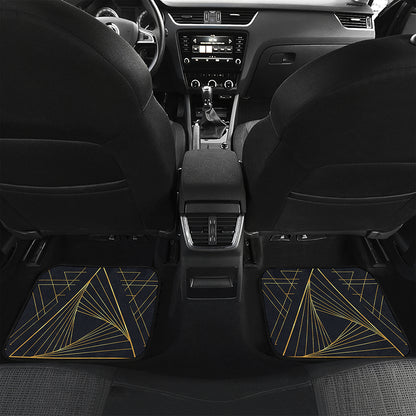 Golden Pyramid Print Front and Back Car Floor Mats