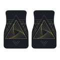 Golden Pyramid Print Front Car Floor Mats