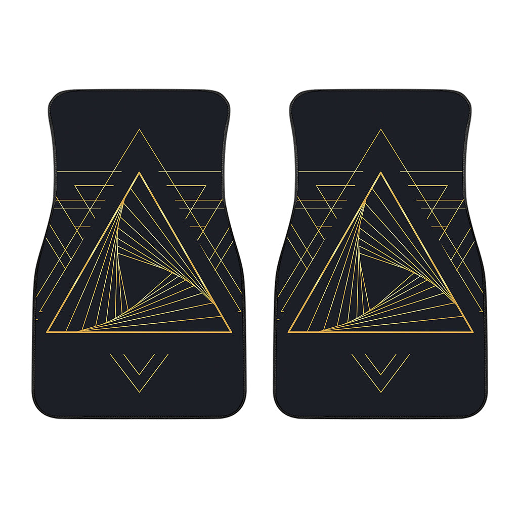 Golden Pyramid Print Front Car Floor Mats