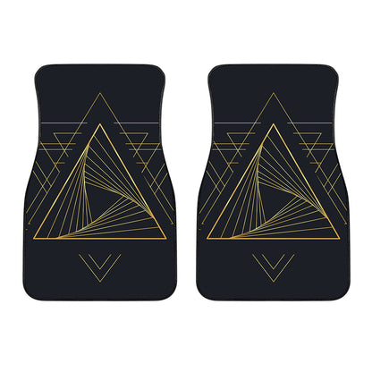 Golden Pyramid Print Front Car Floor Mats