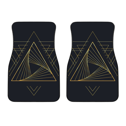 Golden Pyramid Print Front Car Floor Mats