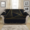 Golden Pyramid Print Loveseat Protector