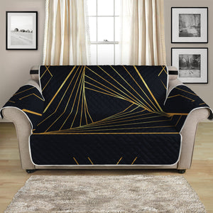 Golden Pyramid Print Loveseat Protector