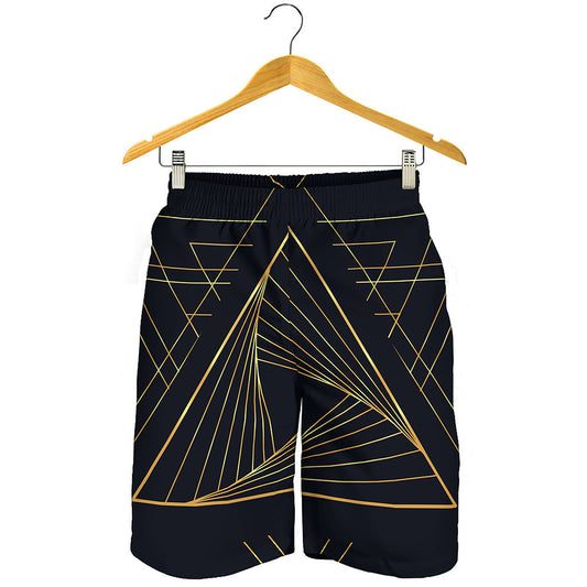 Golden Pyramid Print Men's Shorts