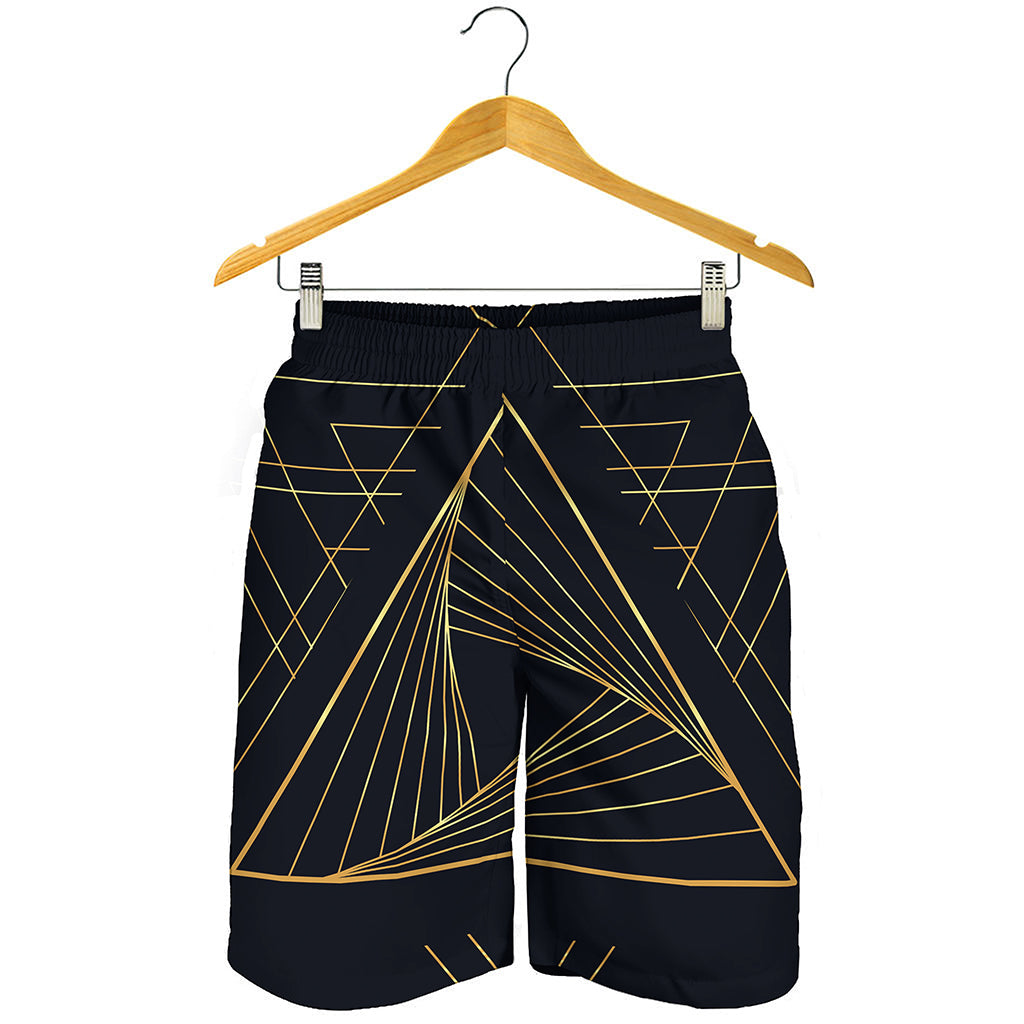 Golden Pyramid Print Men's Shorts