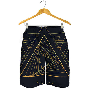 Golden Pyramid Print Men's Shorts