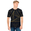 Golden Pyramid Print Men's T-Shirt