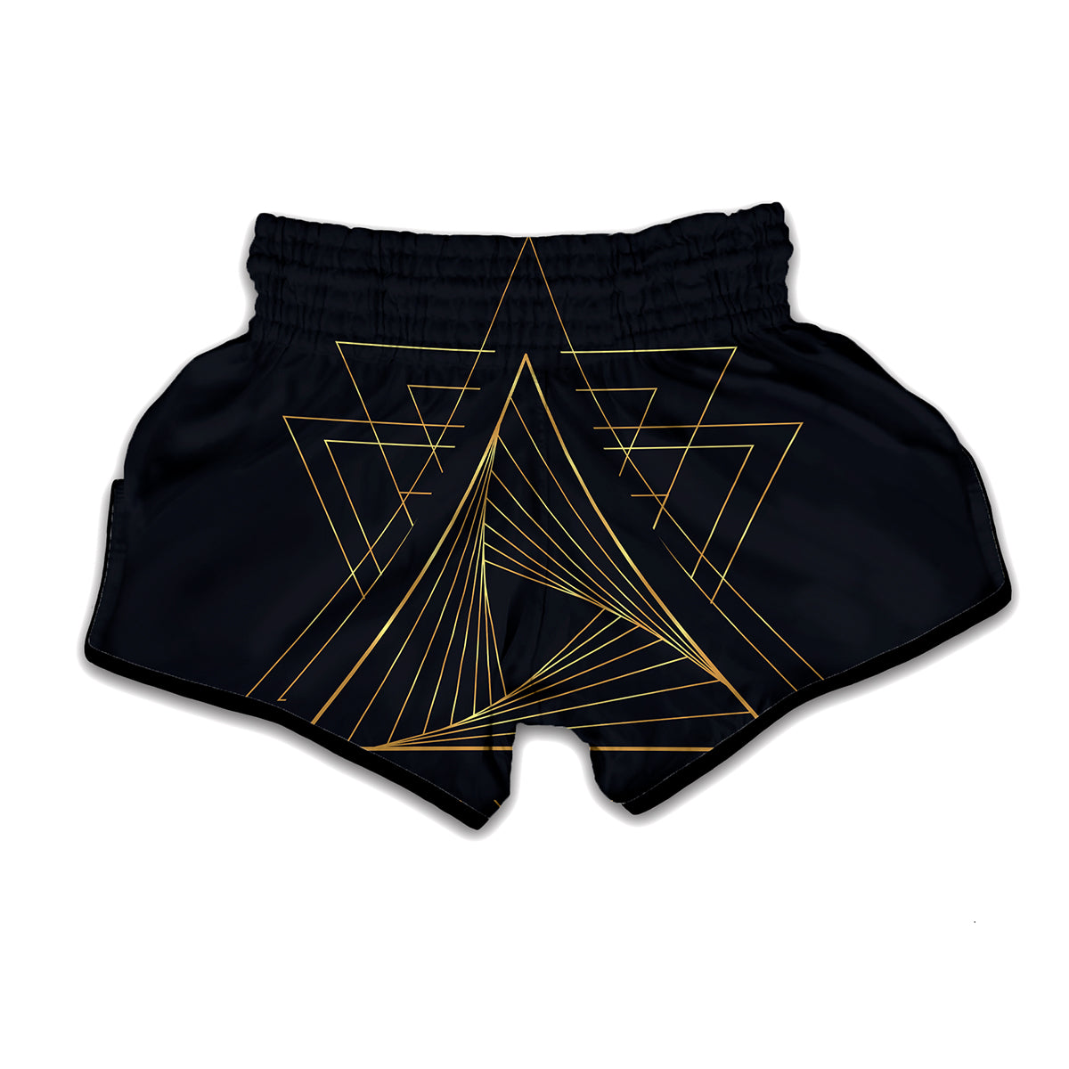 Golden Pyramid Print Muay Thai Boxing Shorts