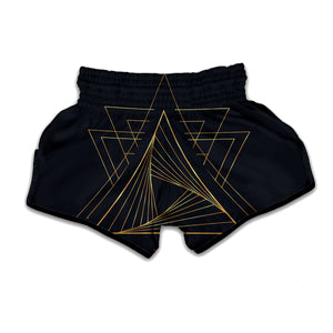 Golden Pyramid Print Muay Thai Boxing Shorts