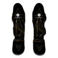 Golden Pyramid Print Muay Thai Shin Guards