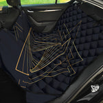 Golden Pyramid Print Pet Car Back Seat Cover