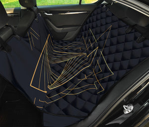 Golden Pyramid Print Pet Car Back Seat Cover