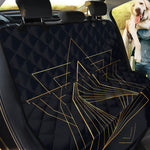 Golden Pyramid Print Pet Car Back Seat Cover