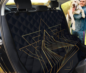 Golden Pyramid Print Pet Car Back Seat Cover