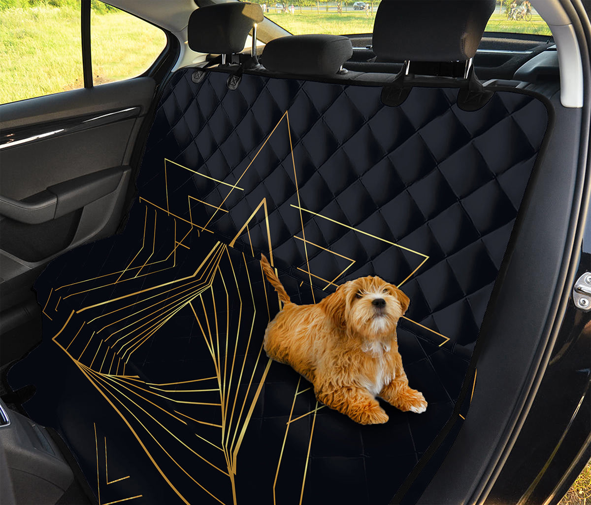 Golden Pyramid Print Pet Car Back Seat Cover