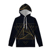 Golden Pyramid Print Pullover Hoodie