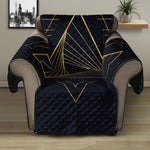 Golden Pyramid Print Recliner Protector