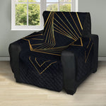 Golden Pyramid Print Recliner Protector