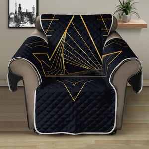 Golden Pyramid Print Recliner Protector