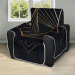 Golden Pyramid Print Recliner Protector