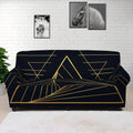 Golden Pyramid Print Sofa Cover