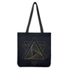 Golden Pyramid Print Tote Bag