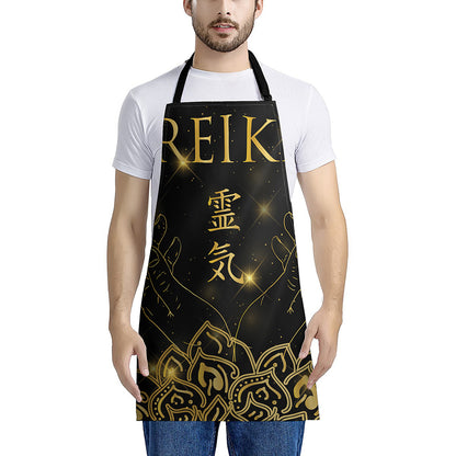 Golden Reiki Print Apron